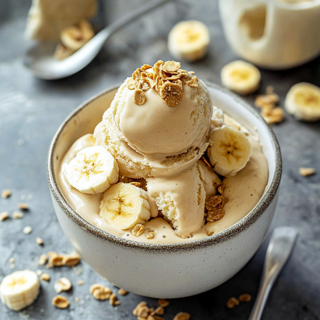 No Churn Banana Ice Cream