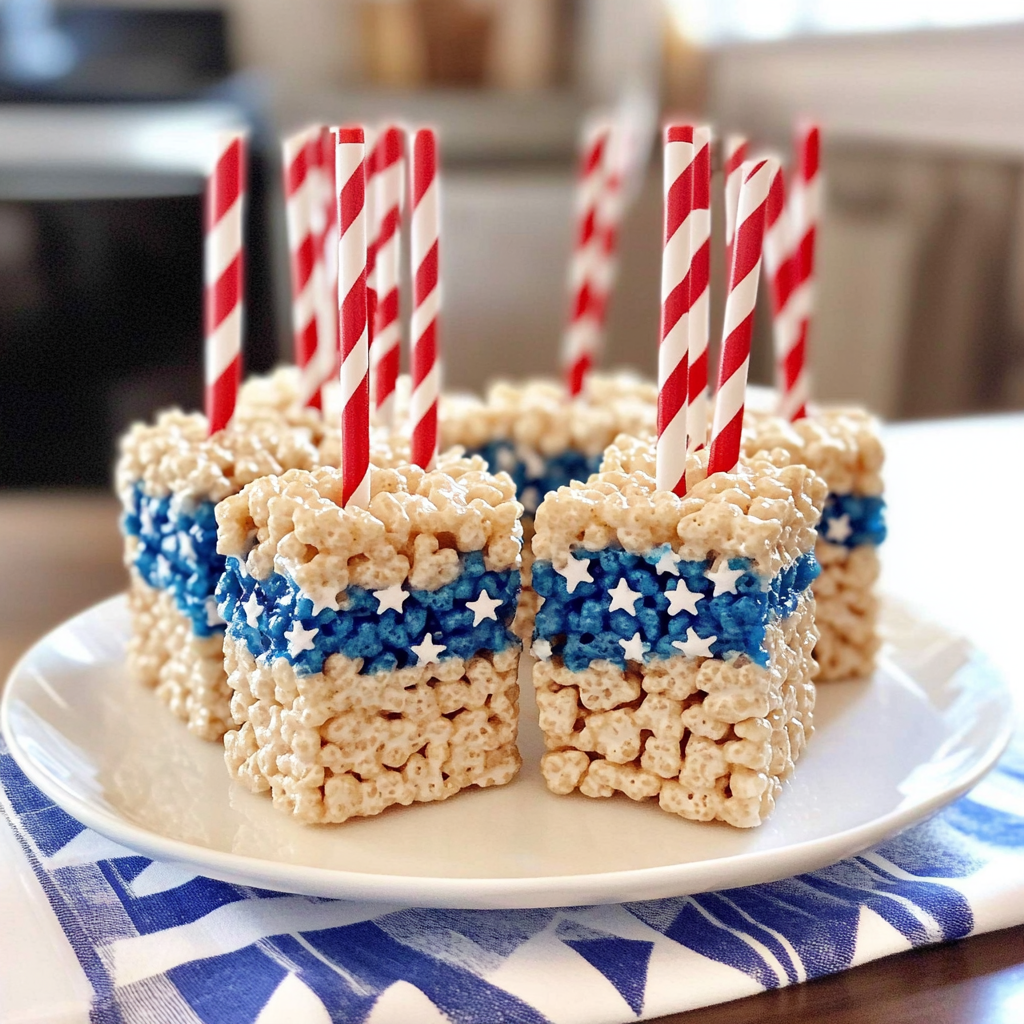Patriotic Rice Krispie Treats