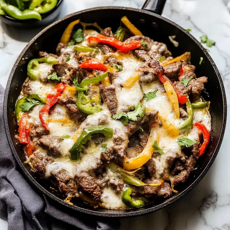 Amazing Philly Cheese Beef Skillet for an Incredible Dinner