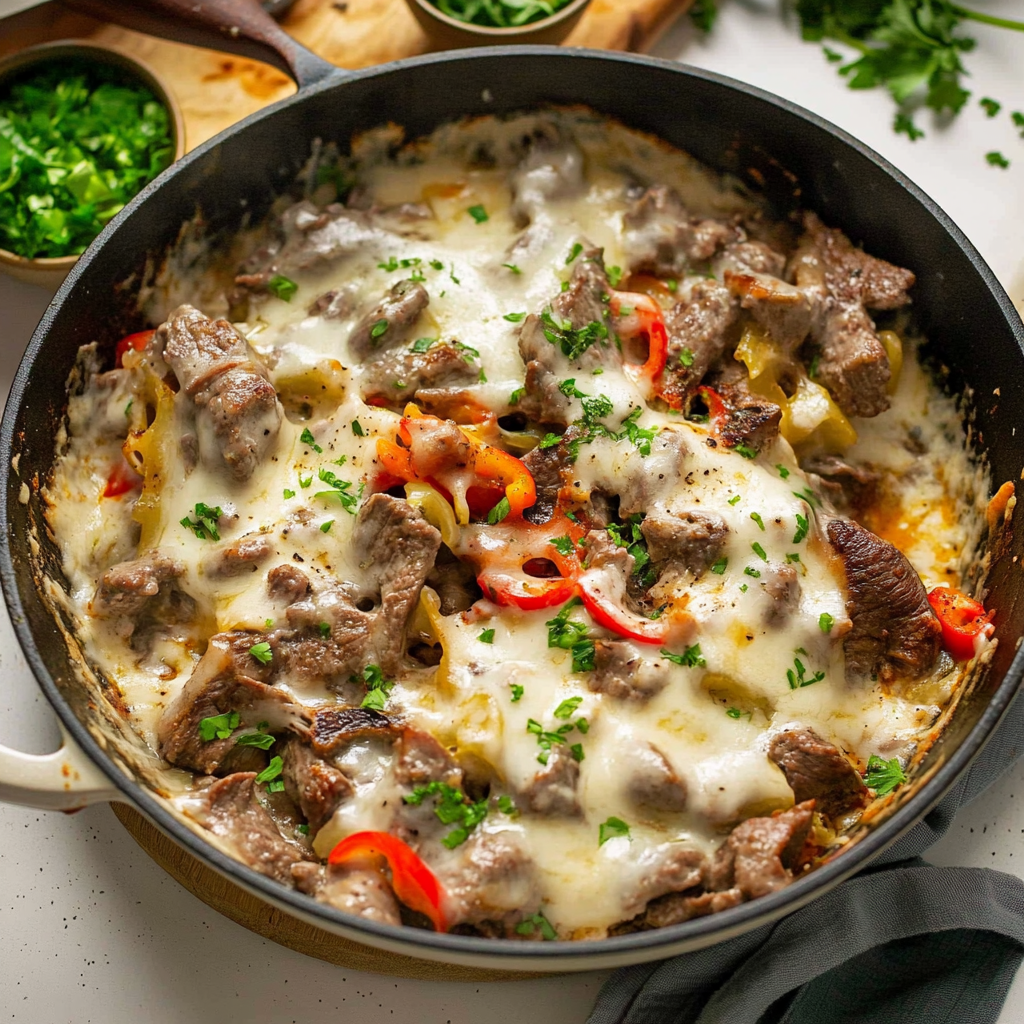 Philly Steak & Cheese Skillet