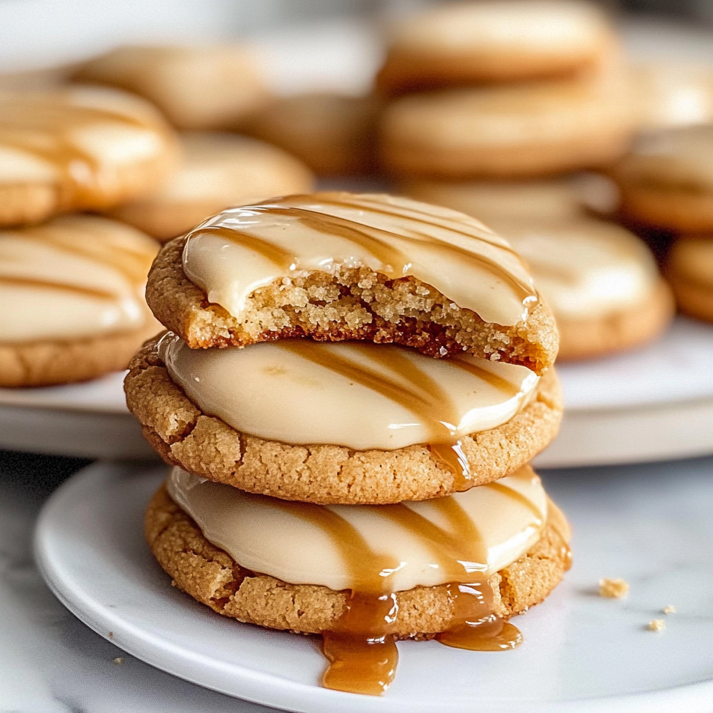 Salted Caramel Cheesecake Cookies