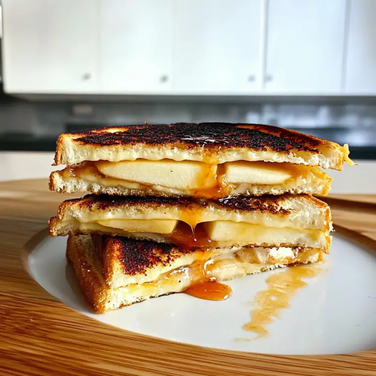 Amazing Savory Apple and Cheddar Grilled Cheese Delight