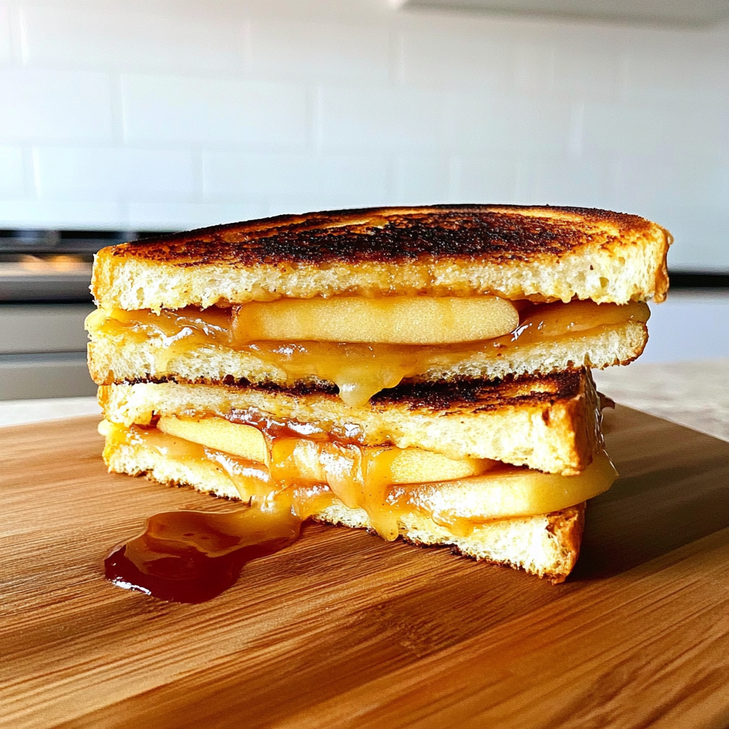 Savory Apple and Cheddar Grilled Cheese