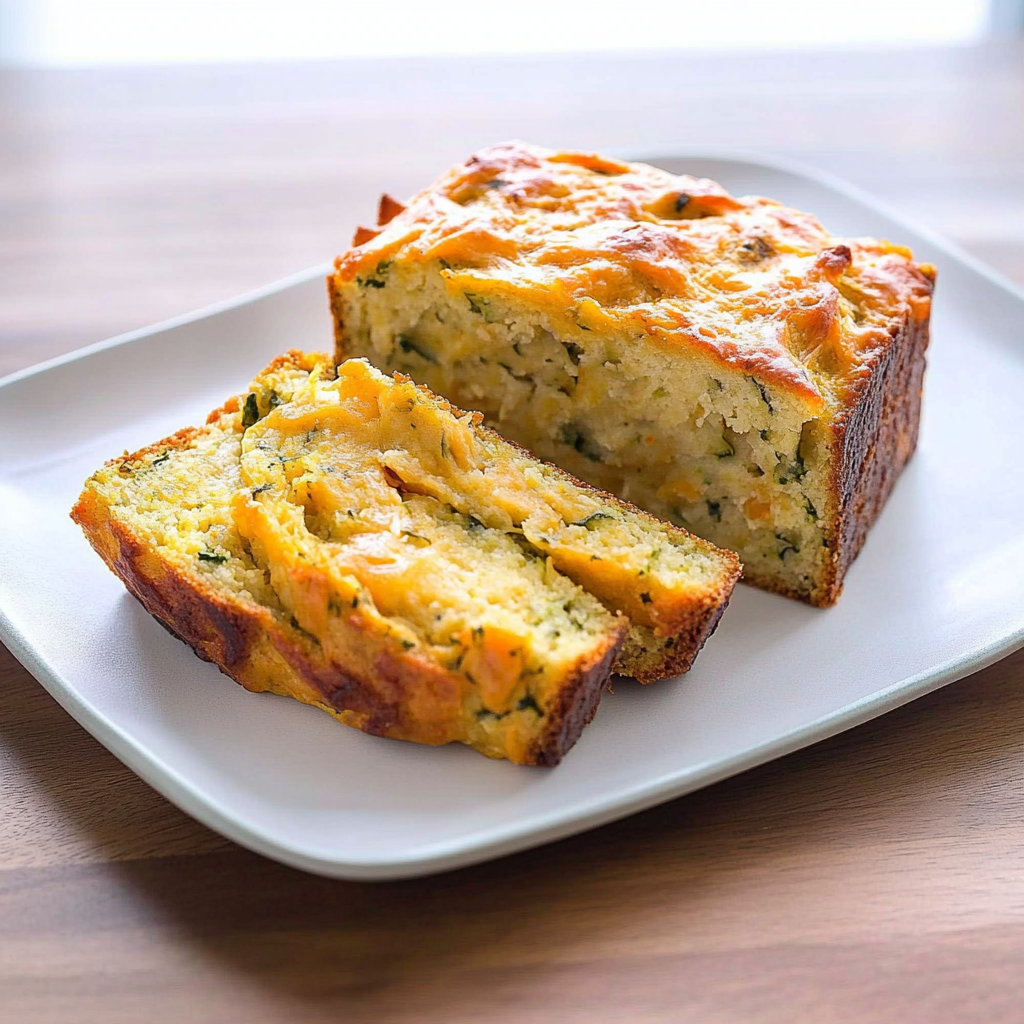 Savory Zucchini Cheddar Quick Bread