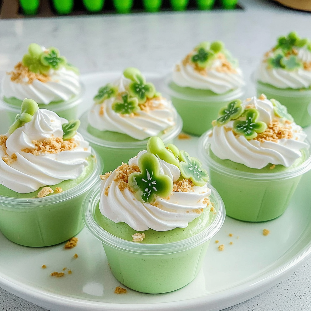 Amazing Shamrock Shake Pudding Cups for a Delicious Treat