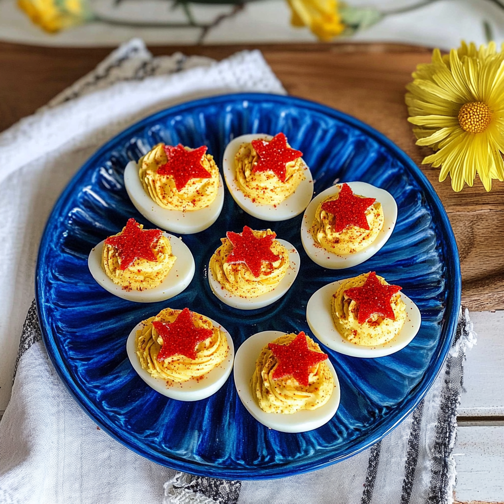 Amazing Star-Spangled Deviled Eggs for a Delicious Celebration