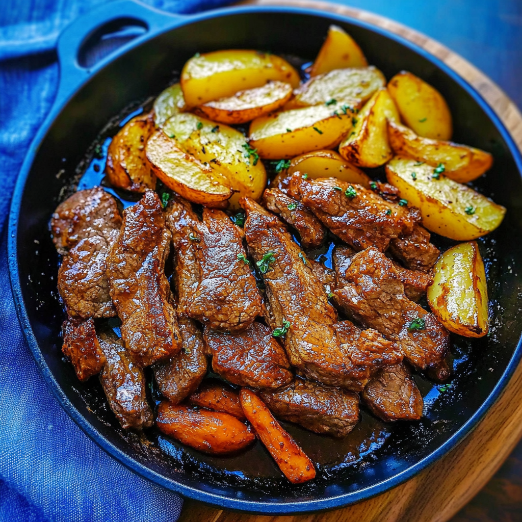 Steak Bites and potatoes