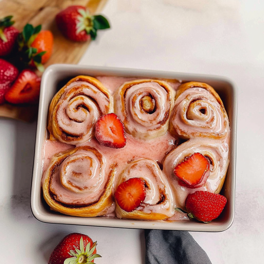 Strawberry Cinnamon Rolls