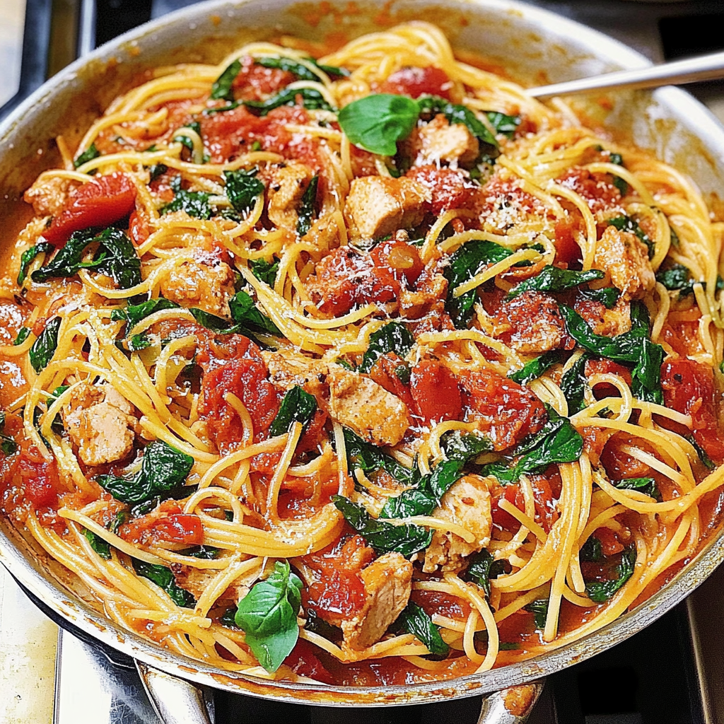 Incredible Tomato Spinach One Pot Pasta for a Delicious Meal