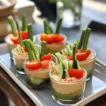 Amazing Veggie Cups with Hummus Dip for Delicious Snacking