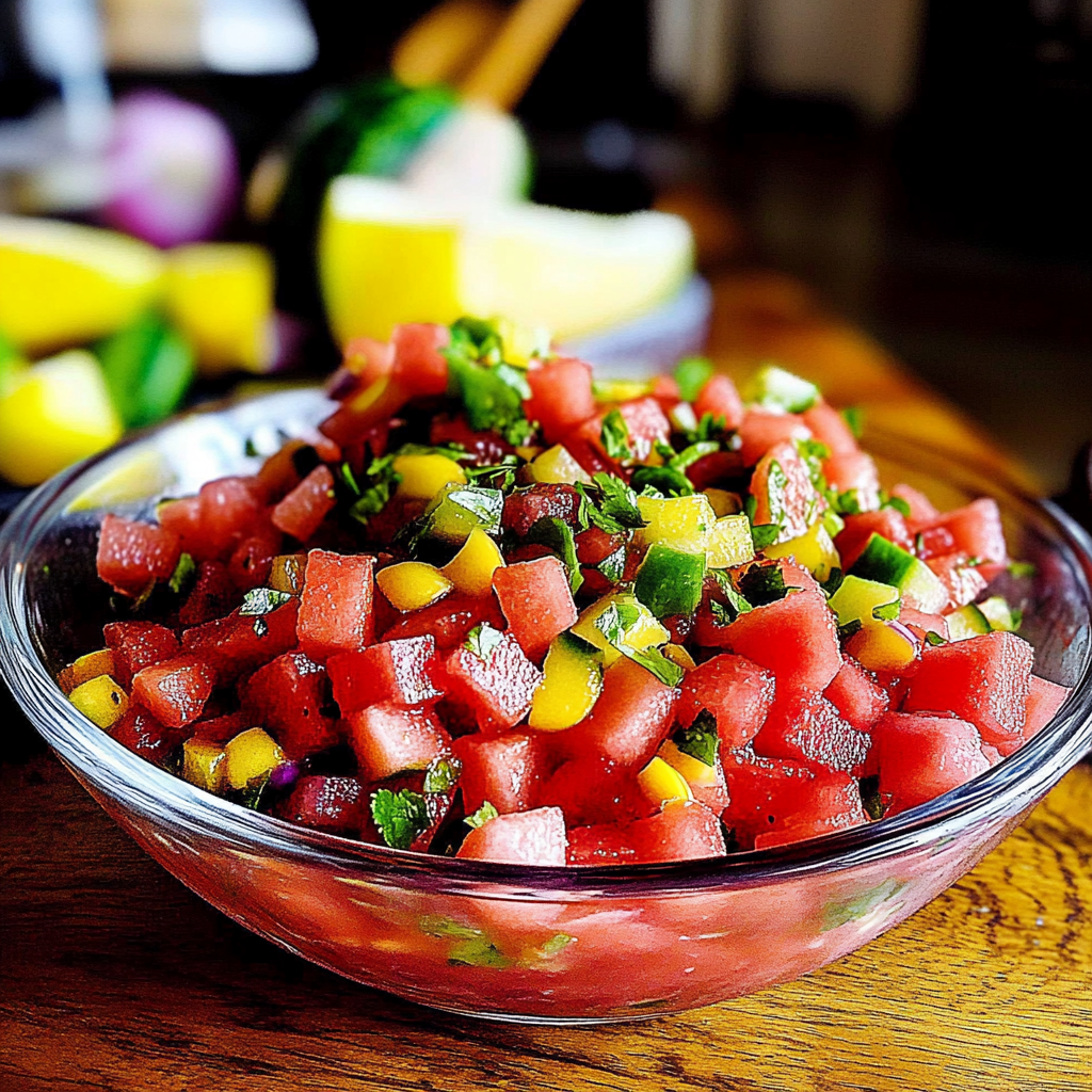 Amazing Watermelon Salsa with Jalapeño and Red Onion Delight