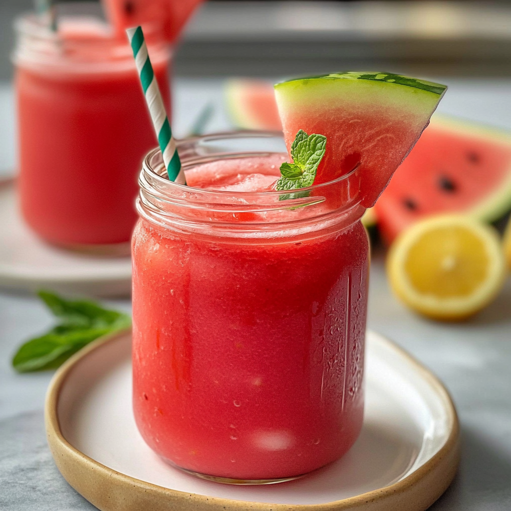 Watermelon Smoothie with Coconut Water