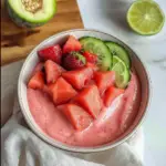 Amazing Watermelon and Strawberry Smoothie Bowl Delight