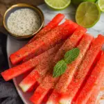Amazing Watermelon Sticks with Lime and Tajin Delight