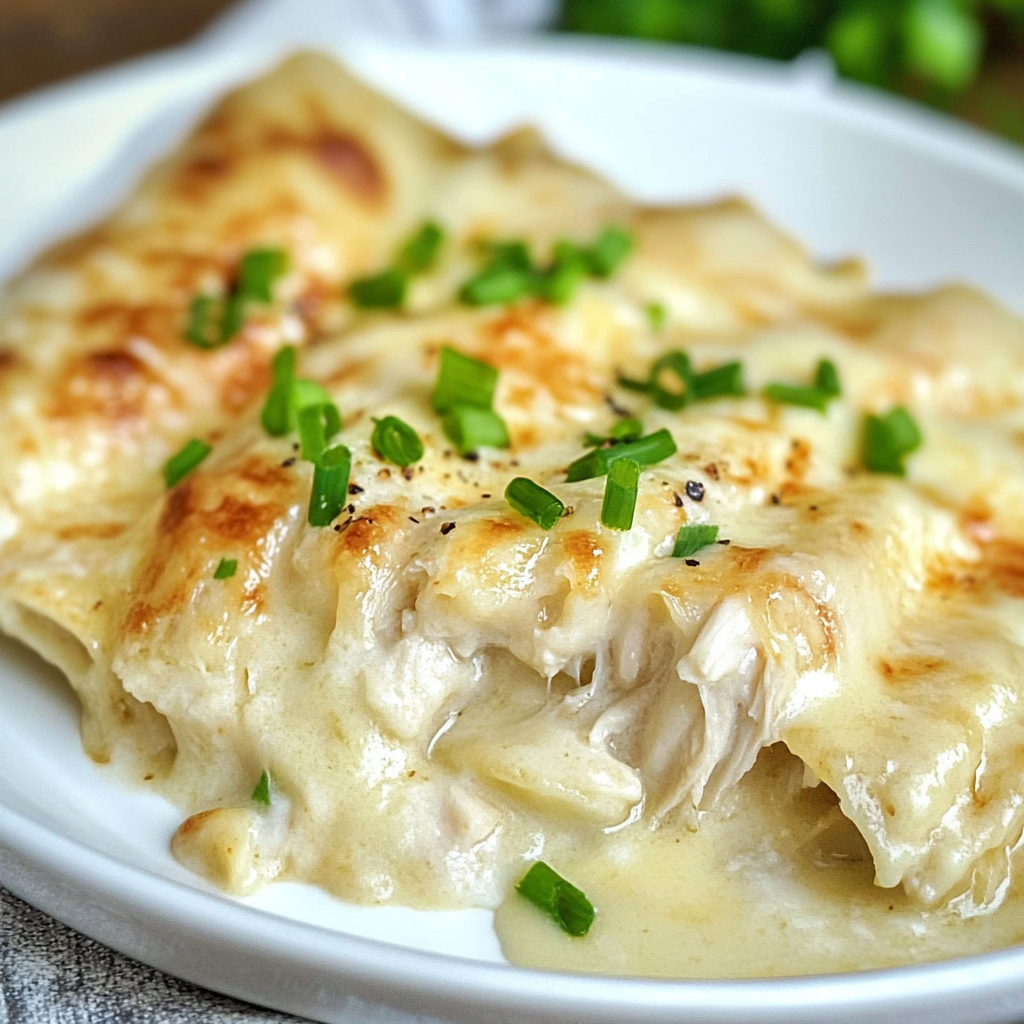 White Chicken Enchiladas Recipe