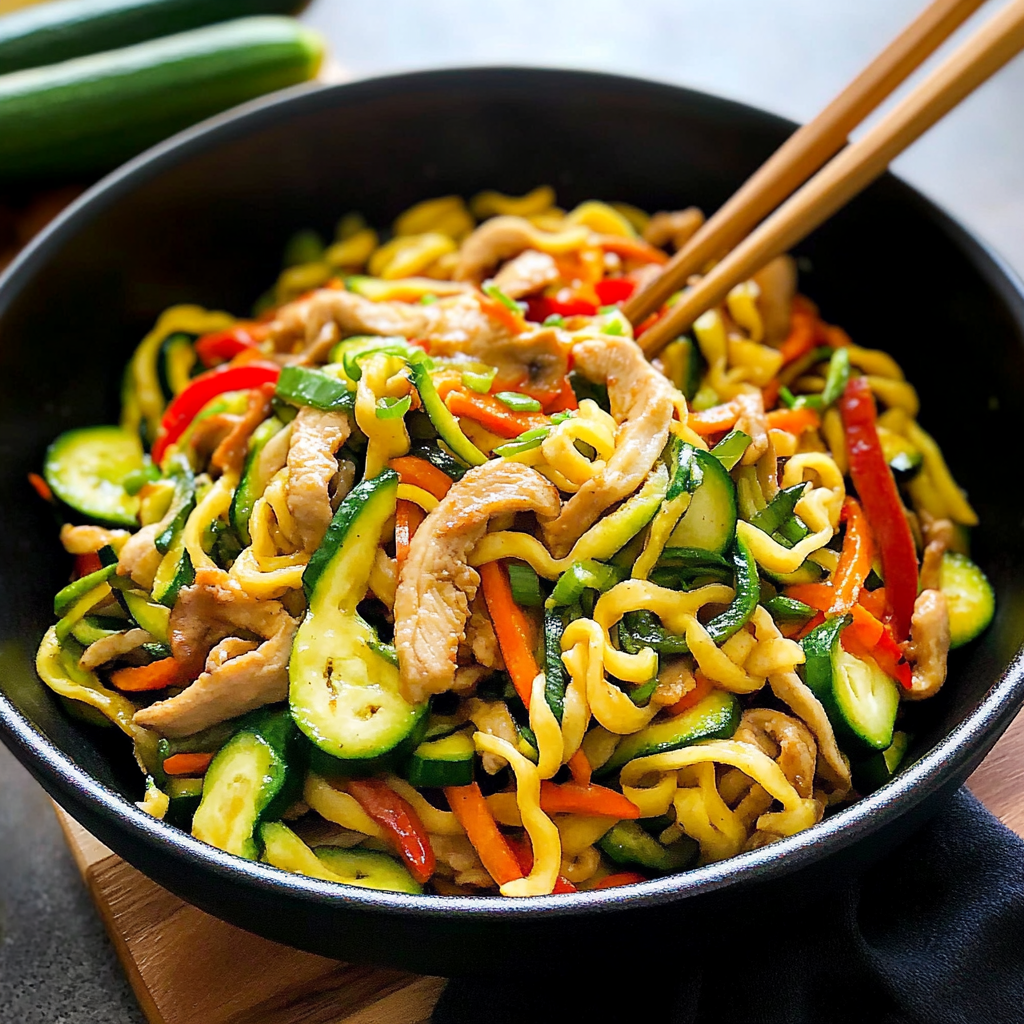 Zucchini Noodle Chow Mein