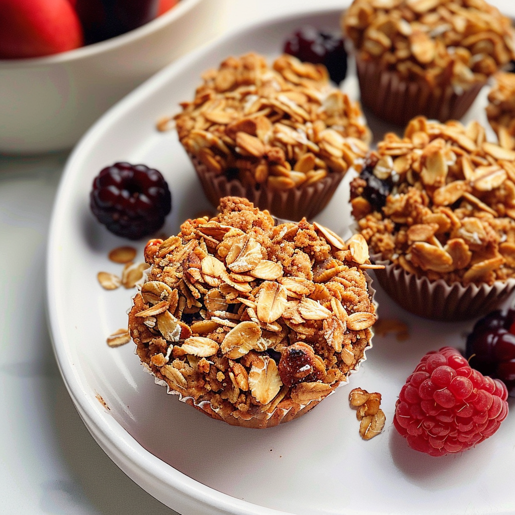 Back-to-school baked oatmeal cups