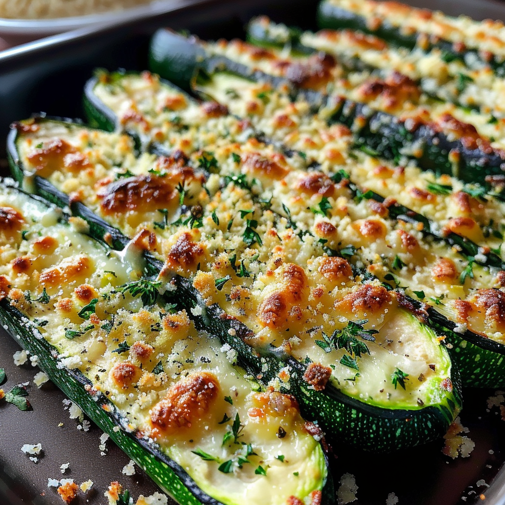 Amazing Baked Parmesan-Herb Zucchini for Delicious Flavor