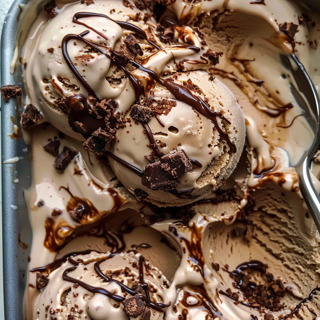 Brownie swirl ice cream