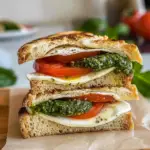 Amazing Caprese Sandwich with Basil Pesto Delightfully Fresh
