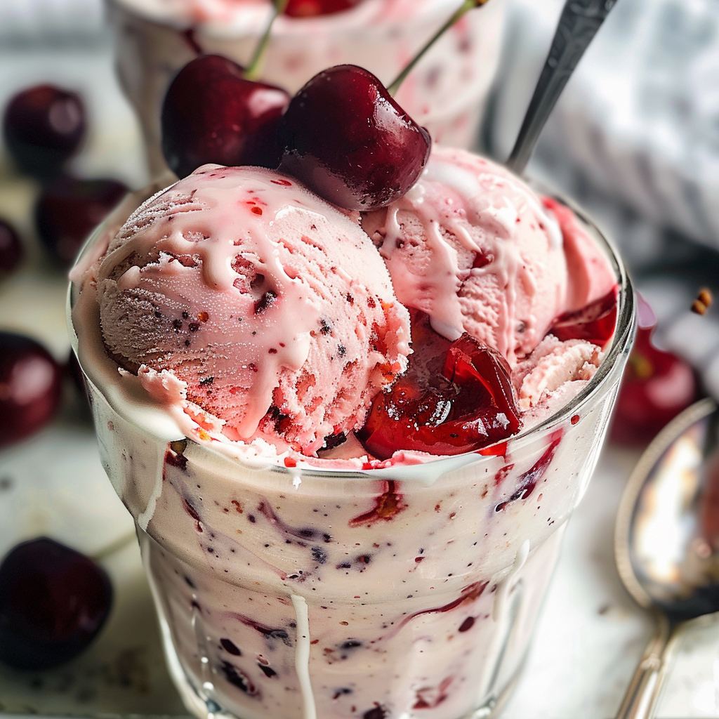 Amazing Cherry Cheesecake Ice Cream for a Delicious Treat