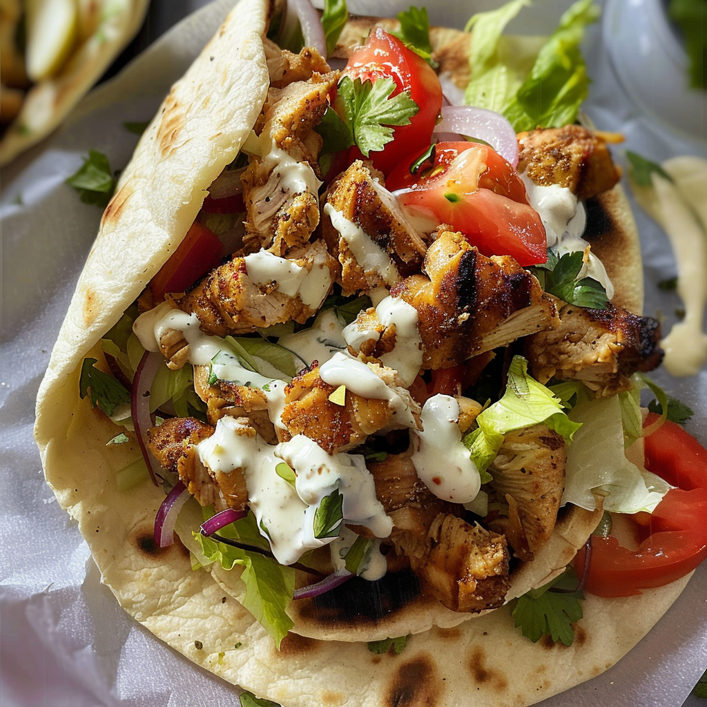 Amazing Chicken Shawarma Wrap Sandwich for Delicious Flavor