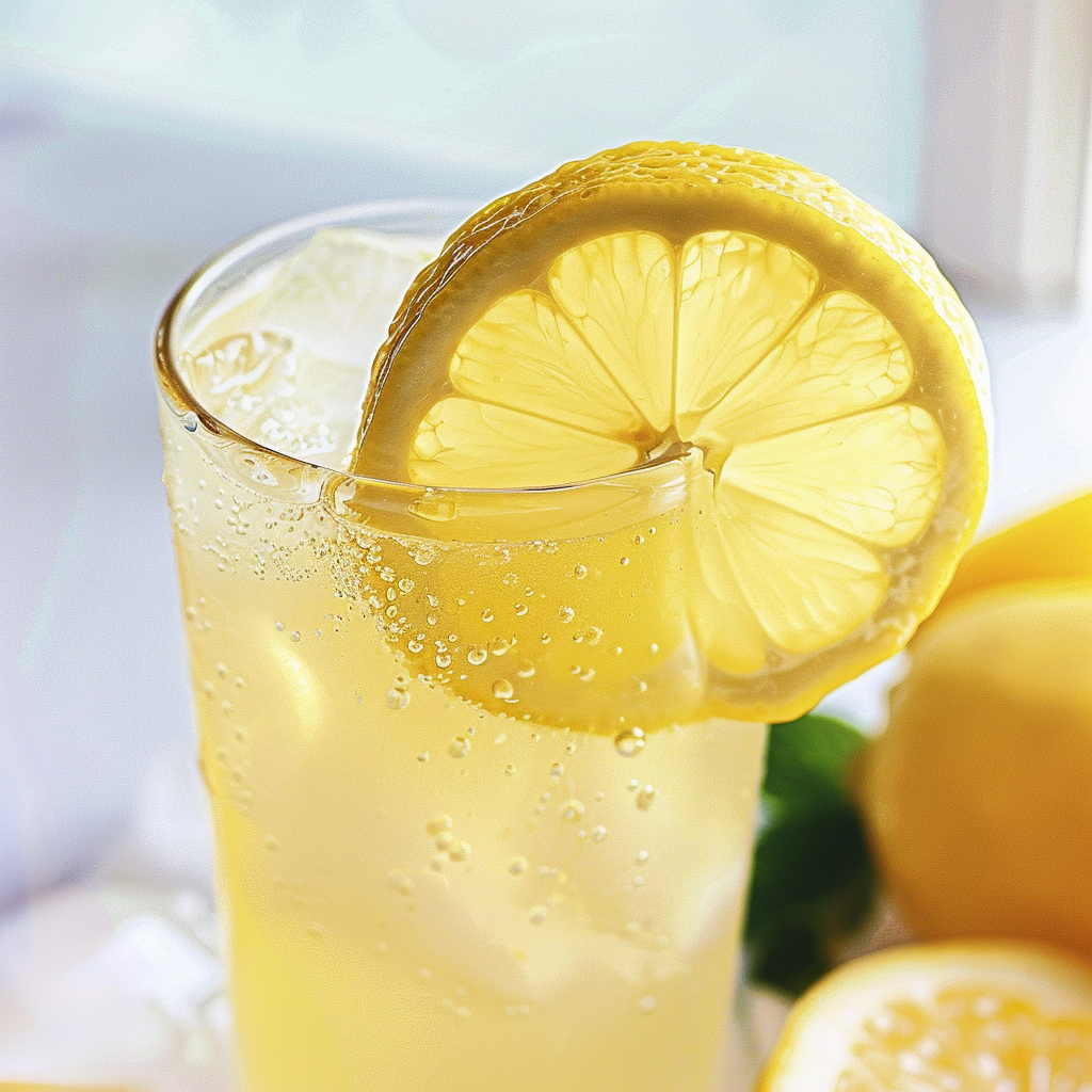 Classic lemonade summer drink no alcohol 3-Ingredient