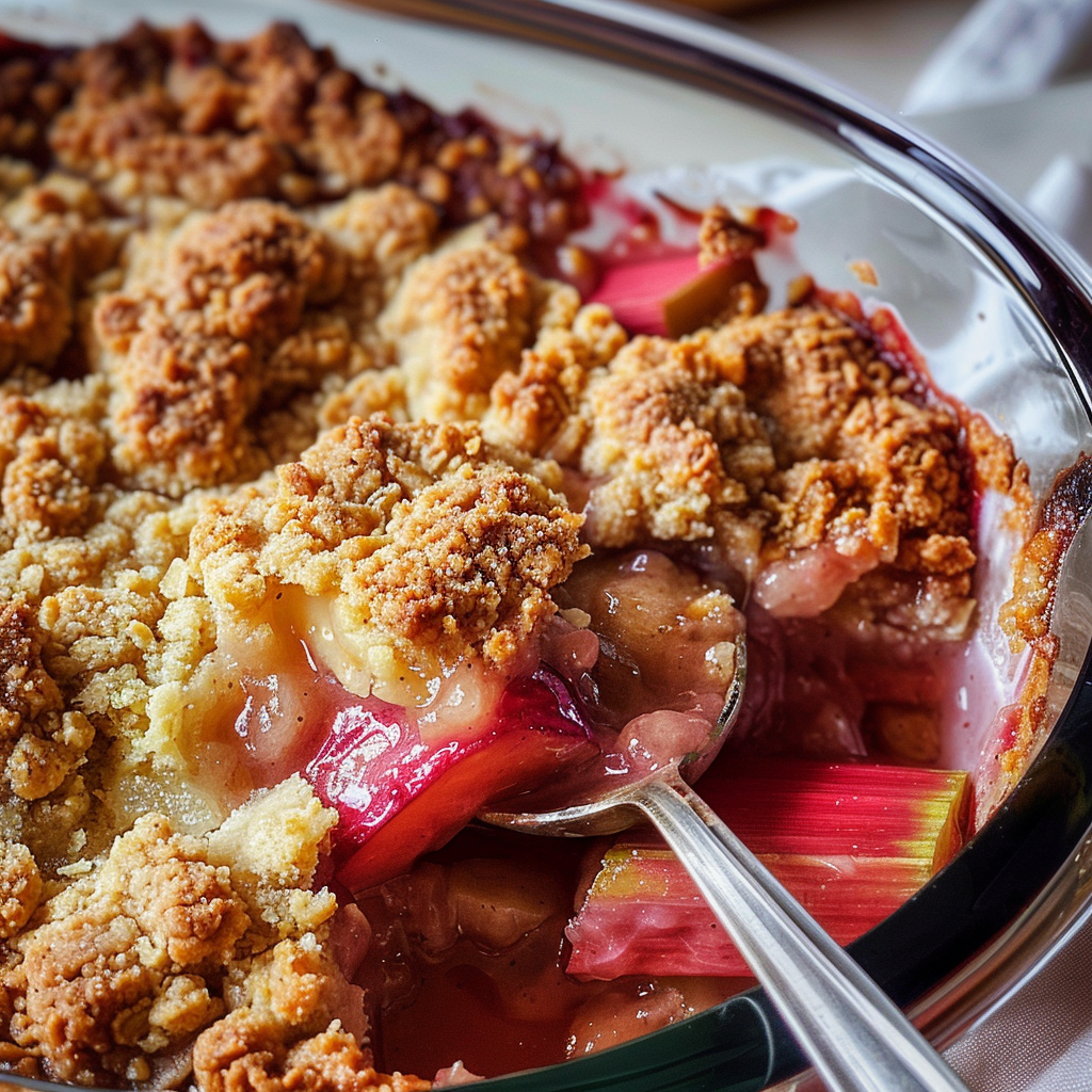 Classic rhubarb cobbler recipe