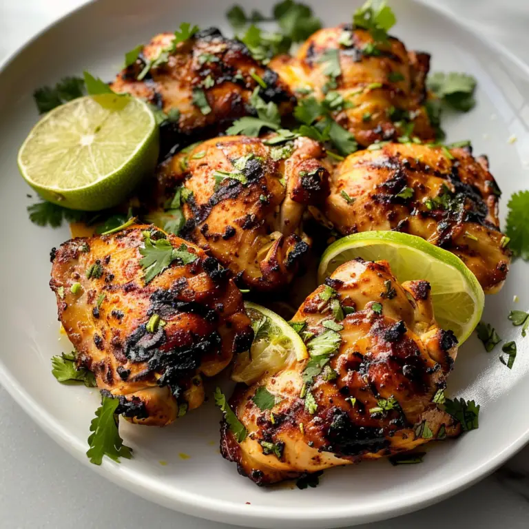 Amazing Coconut Lime Grilled Chicken Thighs Recipe Delight