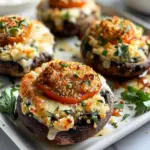 Amazing Crispy Tomato Stuffed Mushrooms for Delicious Flavor