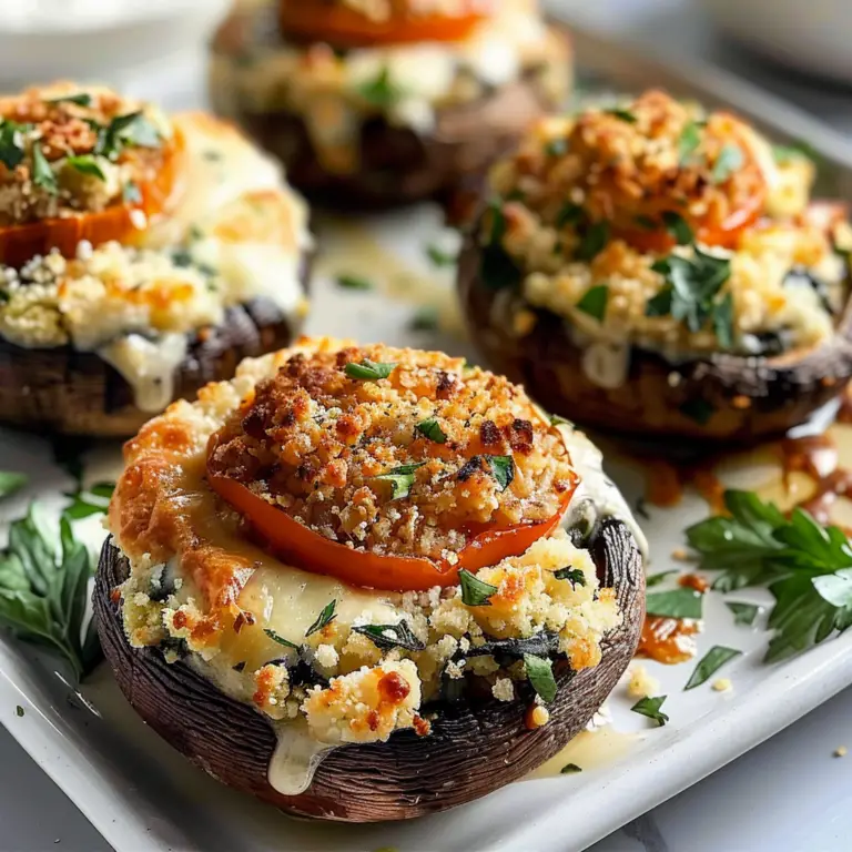 Amazing Crispy Tomato Stuffed Mushrooms for Delicious Flavor