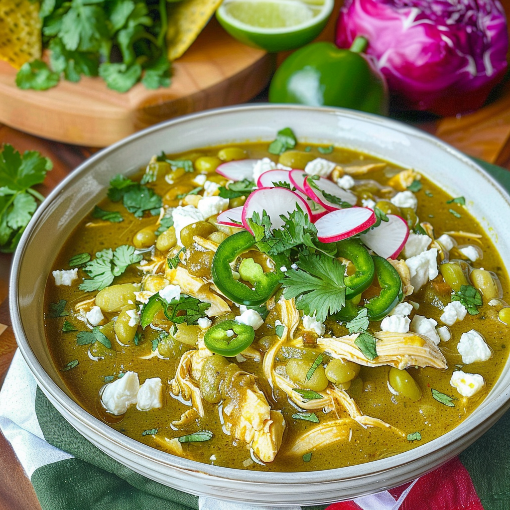 Crockpot Mexican Chicken Pozole Verde