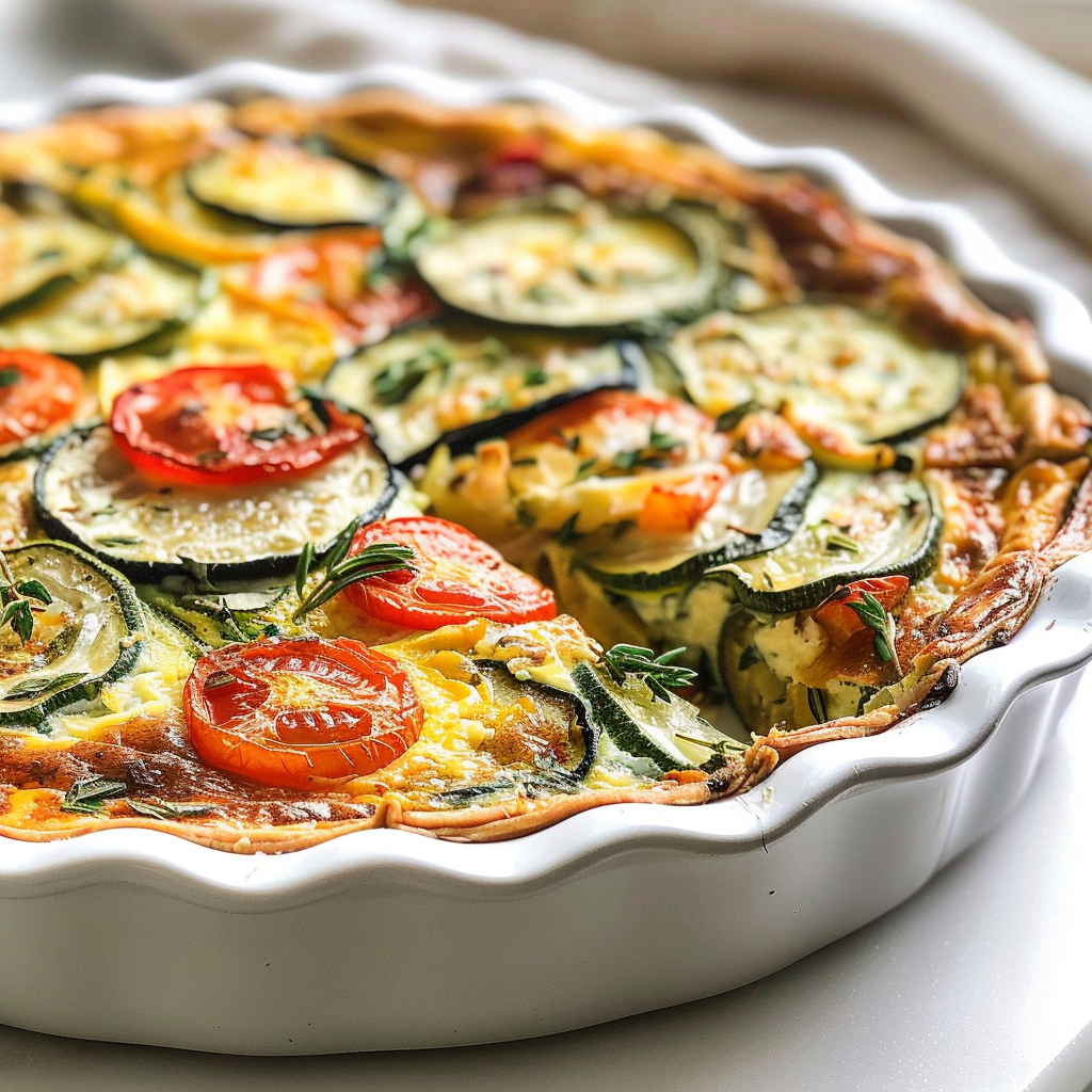 Crustless Garden Vegetable Quiche
