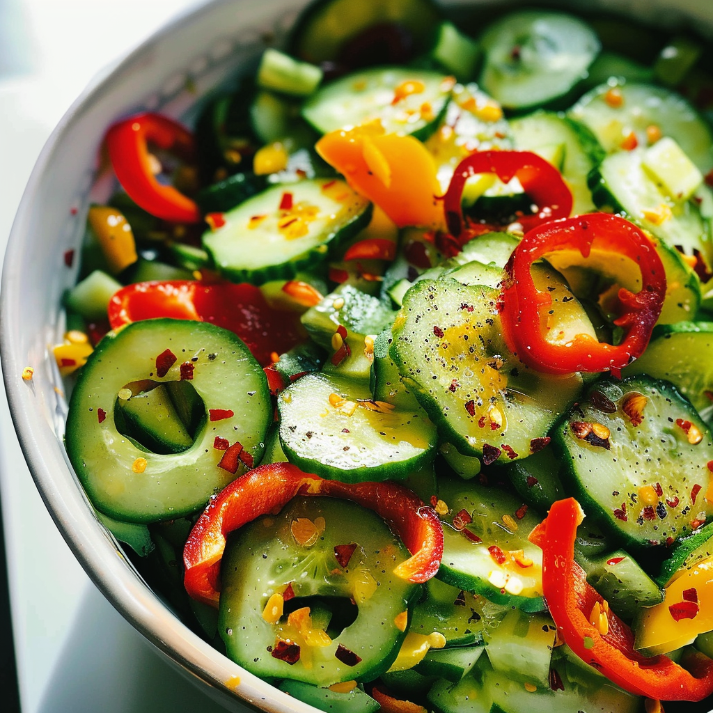 Cucumber Pepper Salad