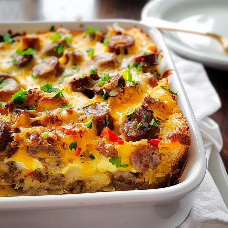 Easy Sausage Breakfast Casserole: A Delicious Morning Treat