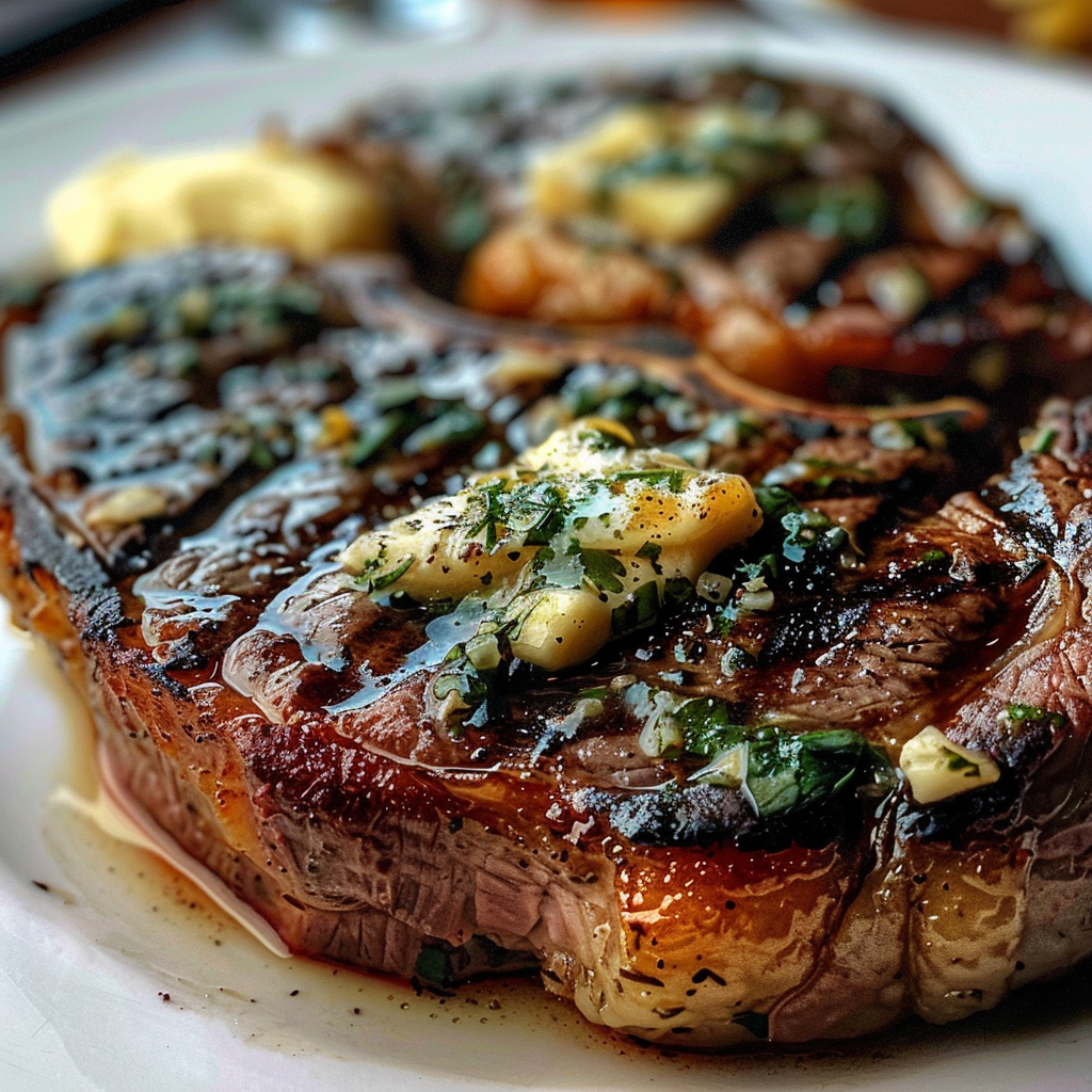Father’s Day Grilled Ribeye with Garlic Butter