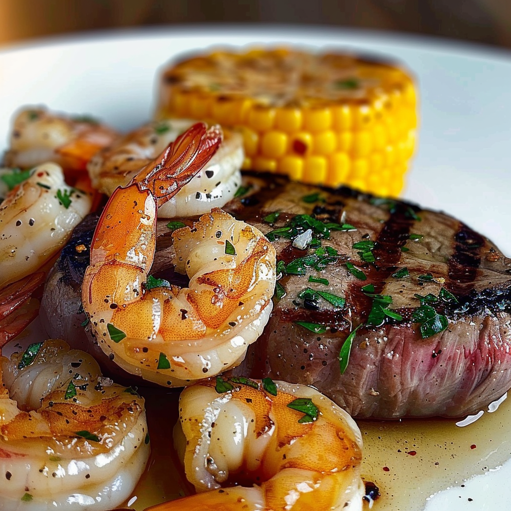 Father’s Day Surf and Turf (Steak and Shrimp) - Amazing Father’s Day Surf and Turf for Mouthwatering Moments