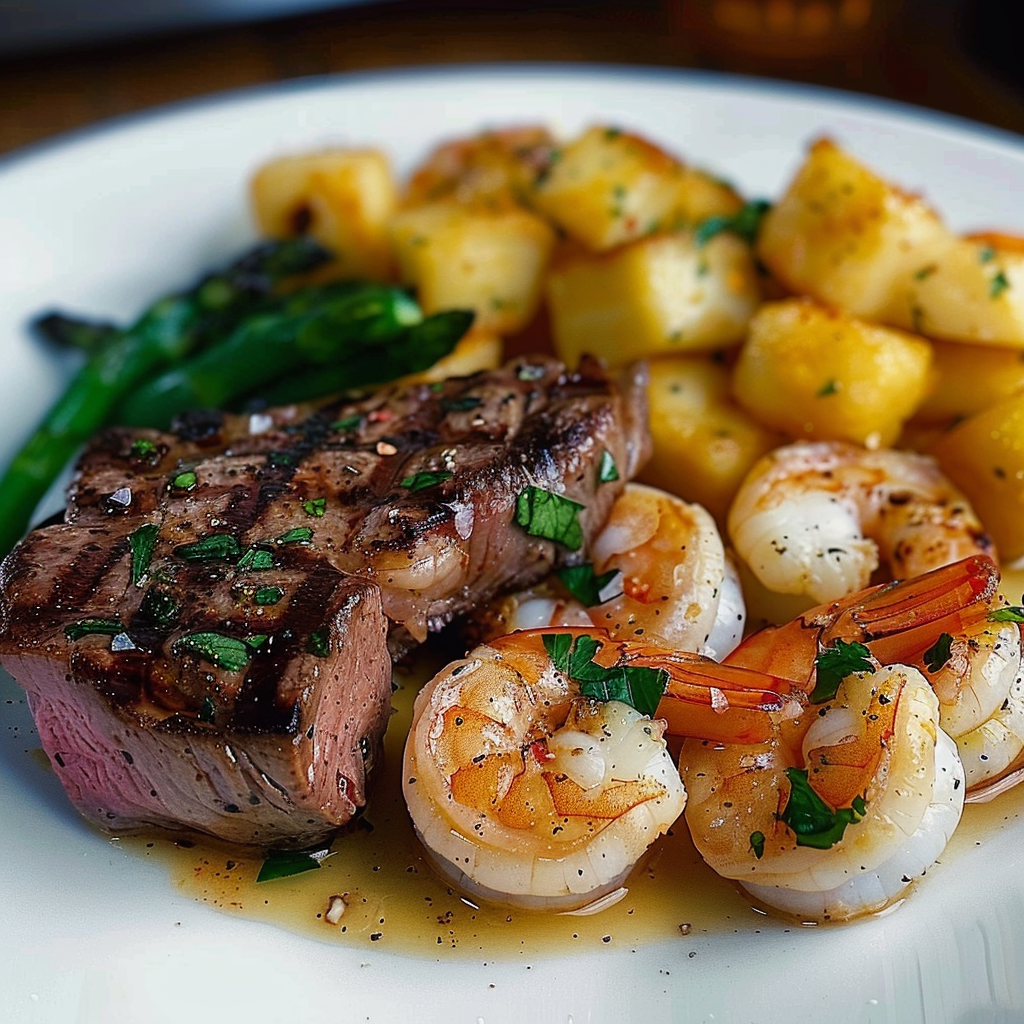 Father’s Day Surf and Turf (Steak and Shrimp)