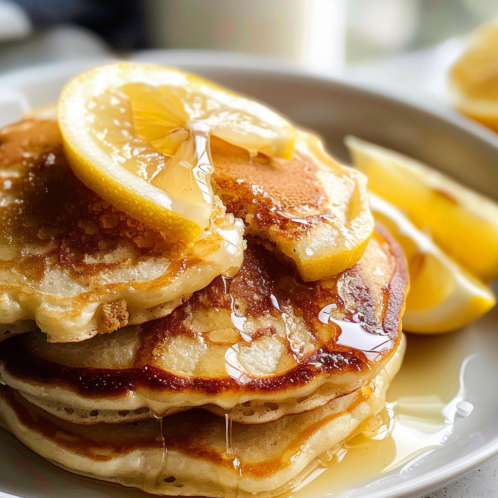 Fluffy Lemon Pancakes