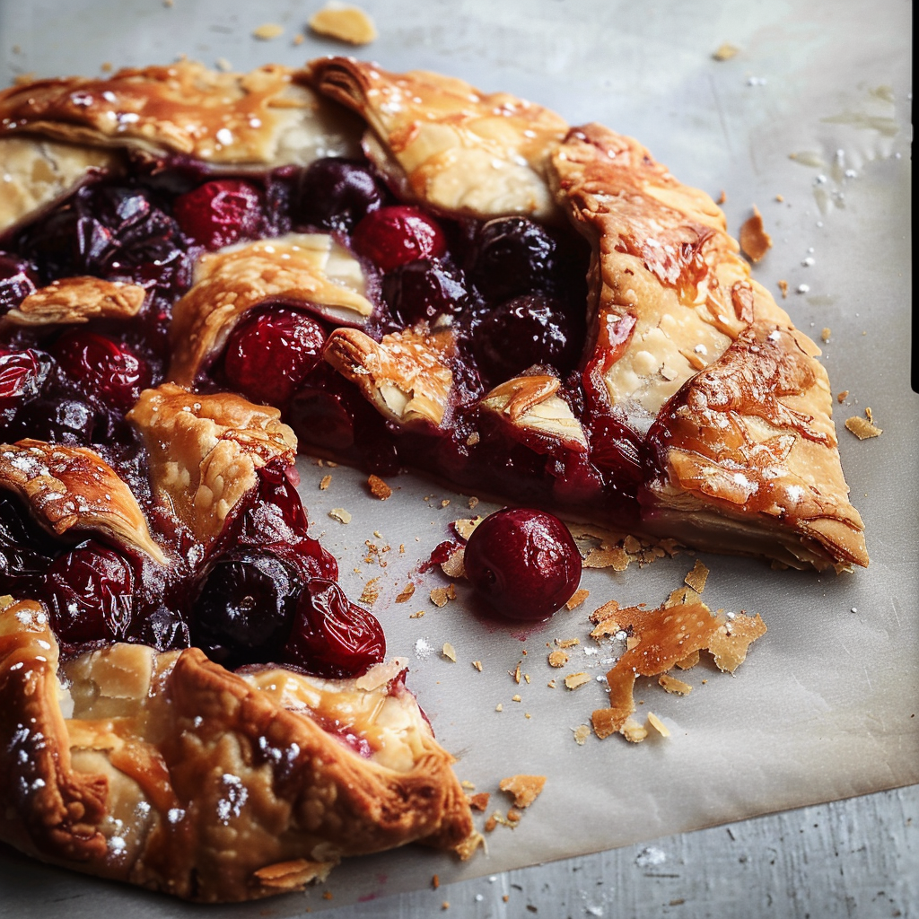 Fresh cherry galette recipe