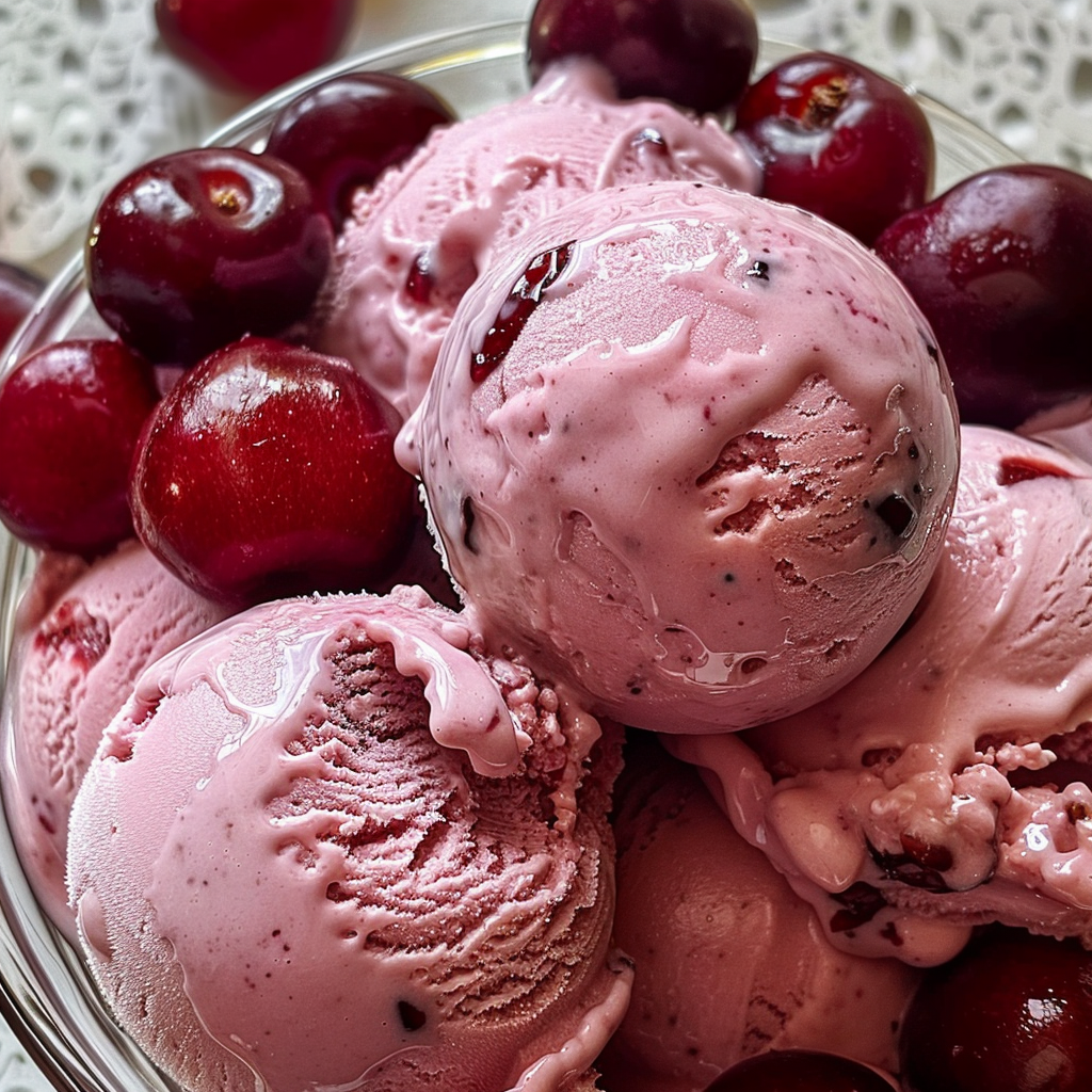 Fresh cherry ice cream recipe