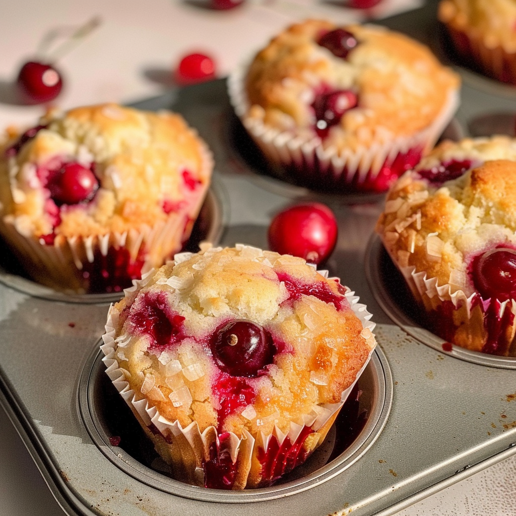 Fresh cherry muffins recipe