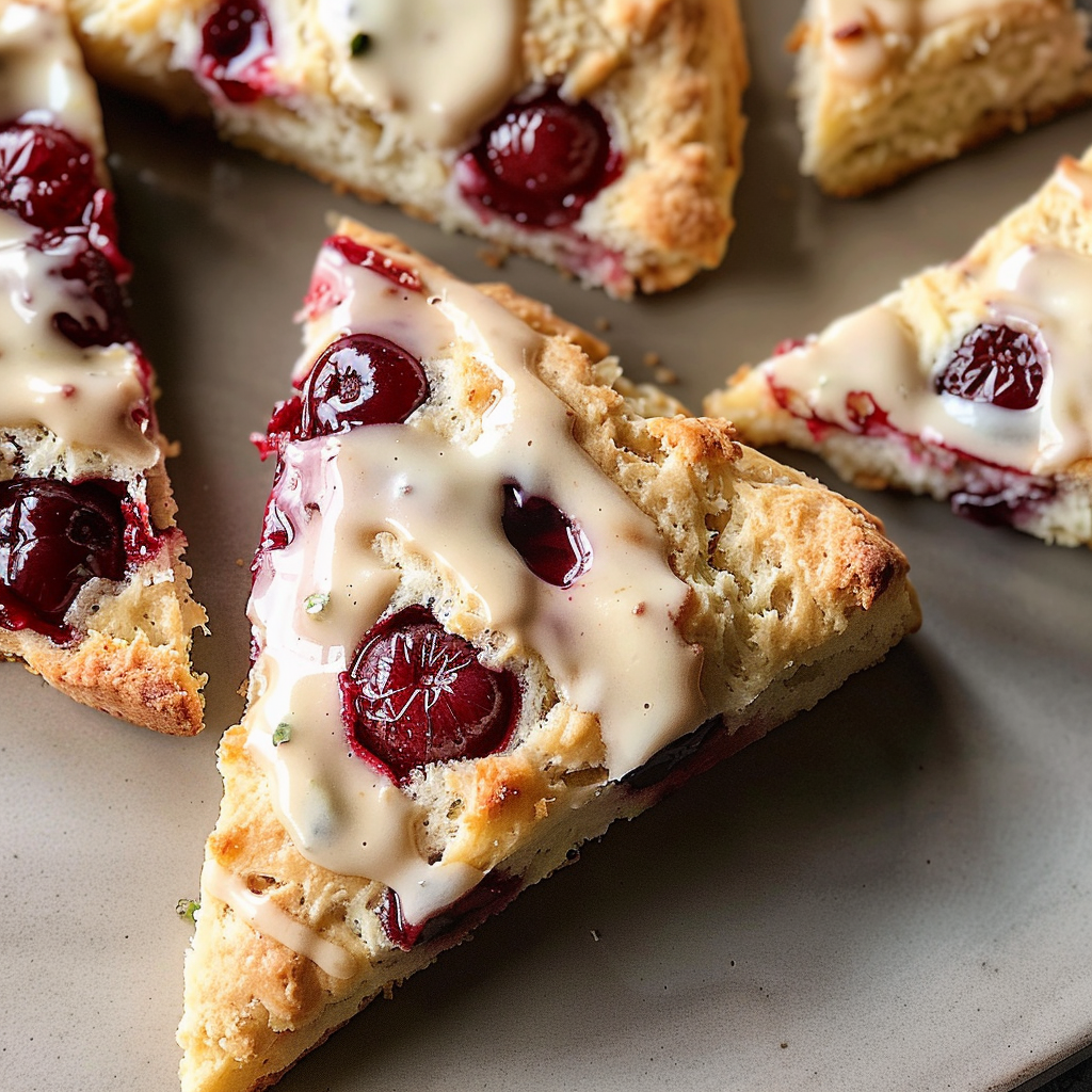 Fresh cherry scones recipe