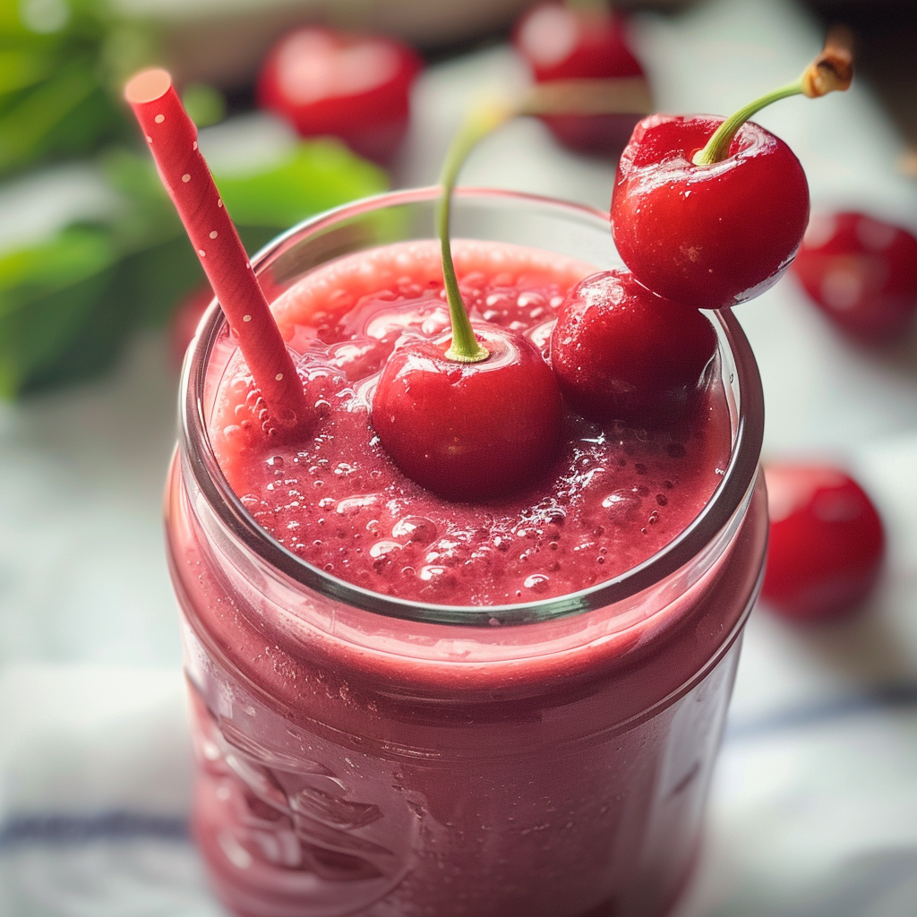 Fresh cherry smoothie recipe
