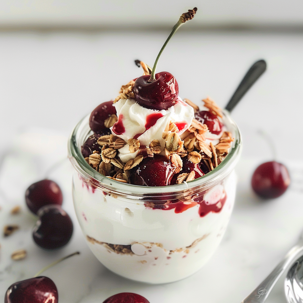 Amazing Fresh Cherry Yogurt Parfait Recipe for Delightful Summer