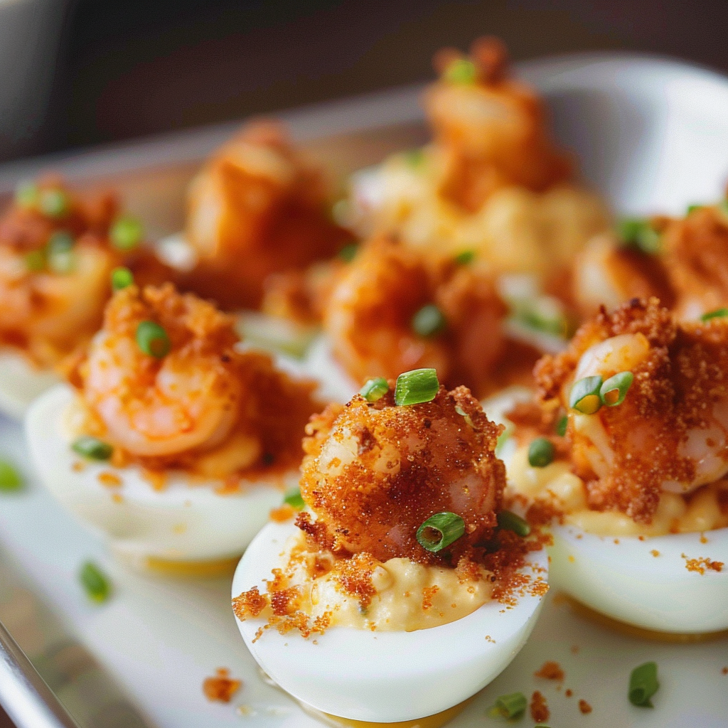 Amazing Fried Shrimp Deviled Eggs for Incredible Flavor