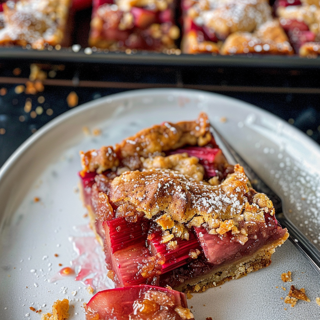 Gluten-free rhubarb bars recipe