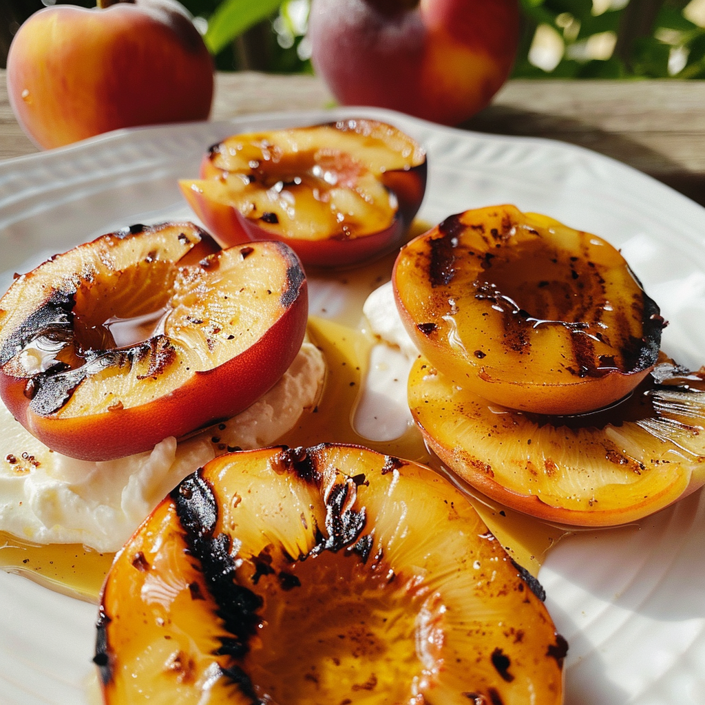 Amazing Grilled Peaches with Honey and Cinnamon Delight