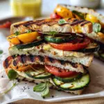 Amazing Grilled Veggie Sandwich with Hummus Delight