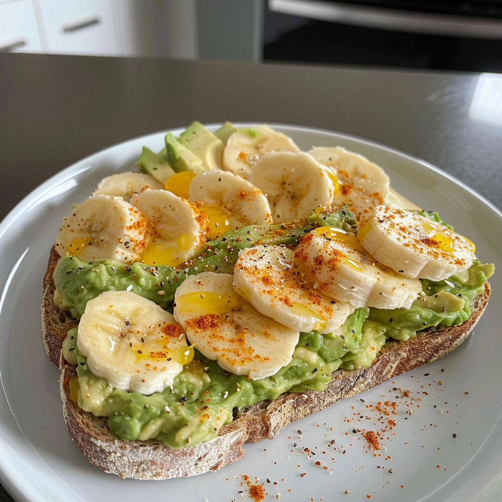 Homemade Banana Avocado Toast